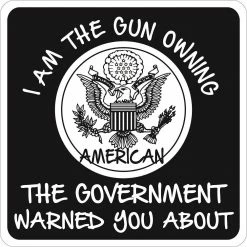 Signs Up Gun Owning American 15071 - Wall Decor