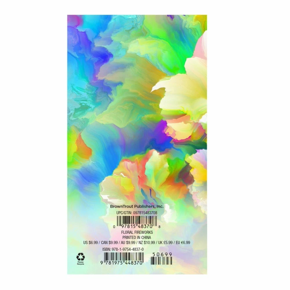 Brown Trout Floral Fireworks 2023 Pocket Planner Calendar - Calendars - Image 2
