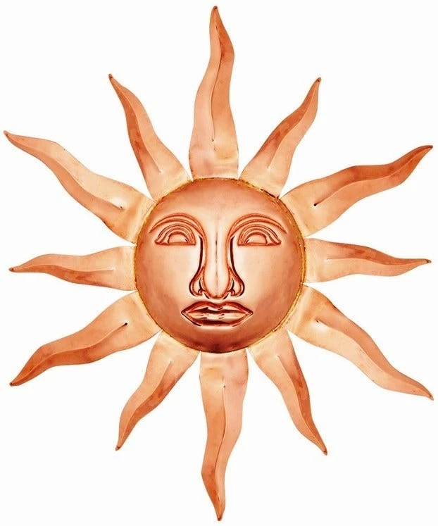 Good Directions Copper Sun Face Wall Decor 76P - Image 2