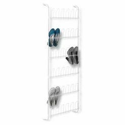 Honey-Can-Do HoneyCanDo 18 Pair OvertheDoor Shoe Rack SHO01169 - Laundry Baskets