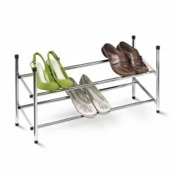 Honey-Can-Do HoneyCanDo 2Tier Chrome Expandable Stackable Shoe Rack SHO01170 - Laundry Baskets