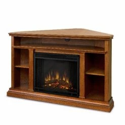 Real Flame Churchill 51" Entertainment Stand w/ Electric Fireplace 3750E - Electric Heaters