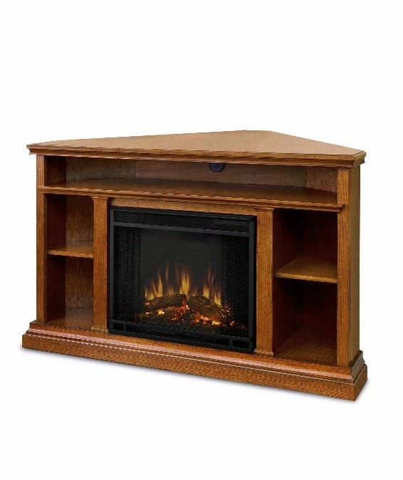 Real Flame Churchill 51" Entertainment Stand w/ Electric Fireplace 3750E - Electric Heaters