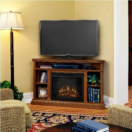 Real Flame Churchill 51" Entertainment Stand w/ Electric Fireplace 3750E - Electric Heaters - Image 3